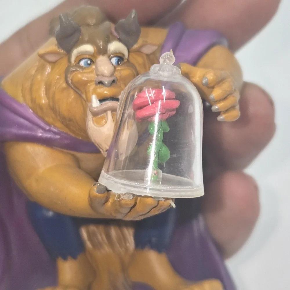 DISNEY BEAUTY AND THE BEAST ORNAMENT CLASSIC MASTERPIECE COLLECTION ROSE MATRIX